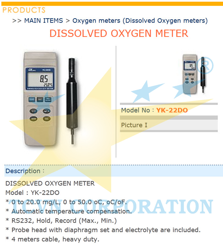đo nồng độ oxy - Công Ty CP Thuần Chất Vina